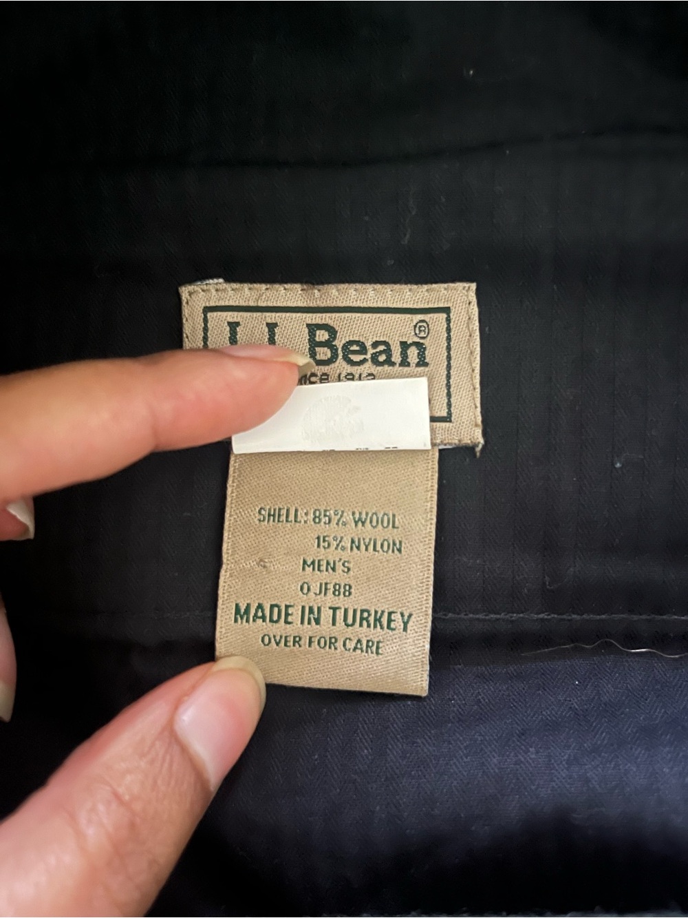 L.L. Bean Men's Forest Green Dress Slacks - Picture 7 of 7